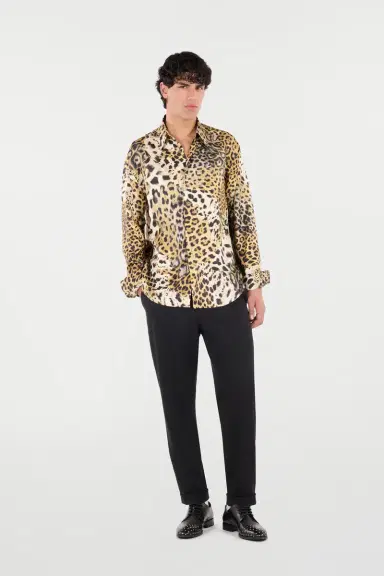 Roberto Cavalli Silk Shirt With Animal Prints | Thumbnail 7 Roberto Cavalli Silk Shirt With Animal Prints | Thumbnail 7
