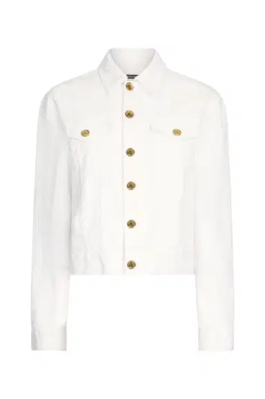 Roberto Cavalli Denim Jacket with Gold Buttons | Thumbnail 1