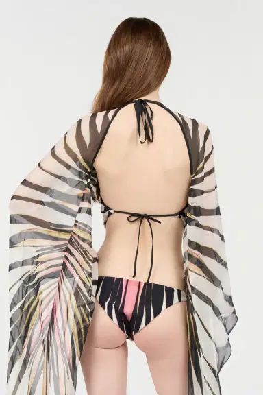 Roberto Cavalli Trikini With Ray Of Pink Print | Thumbnail 3 Roberto Cavalli Trikini With Ray Of Pink Print | Thumbnail 3