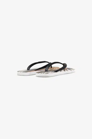 Roberto Cavalli Ray of Gold Print Rubber Flip-Flops | Thumbnail 3
