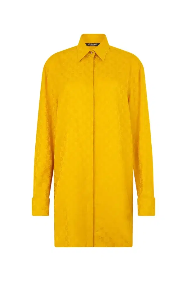Roberto Cavalli Shirt With Mirror Snake Monogram
