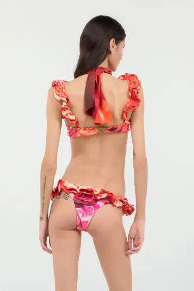 Roberto Cavalli Garden Rose And Cheetah Skin Bikini | Thumbnail 3