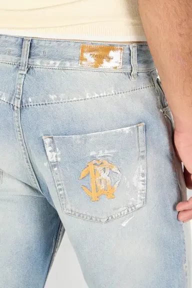 Roberto Cavalli Light Wash Jeans with Monogram RC | Thumbnail 6