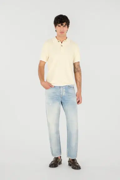 Roberto Cavalli Light Wash Jeans with Monogram RC | Thumbnail 7