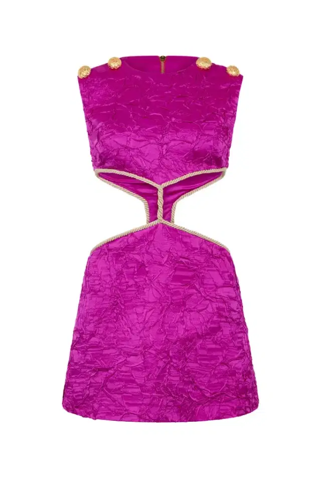Roberto Cavalli Cut-Out Detail Mini Dress