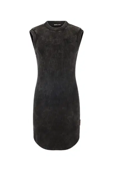 Roberto Cavalli Rib-Knit Mini Dress With JC Monogram | Thumbnail 1