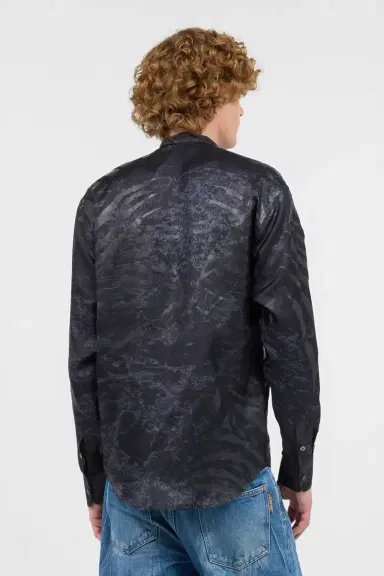 Roberto Cavalli Animal-Print Silk Shirt | Thumbnail 3
