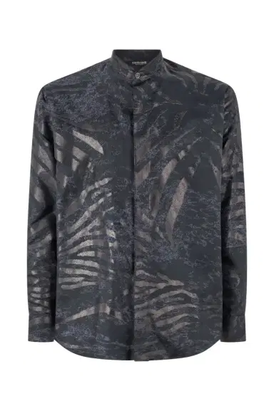 Roberto Cavalli Animal-Print Silk Shirt | Thumbnail 1