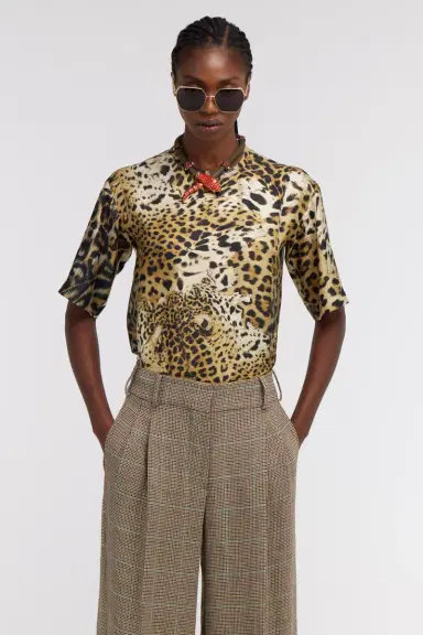 Roberto Cavalli T-shirt with Jaguar Skin print | Thumbnail 2