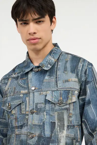 Roberto Cavalli Capsule Collection Patchwork Denim Jacket | Thumbnail 5