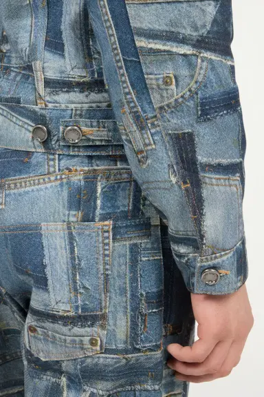 Roberto Cavalli Capsule Collection Patchwork Denim Jacket | Thumbnail 6