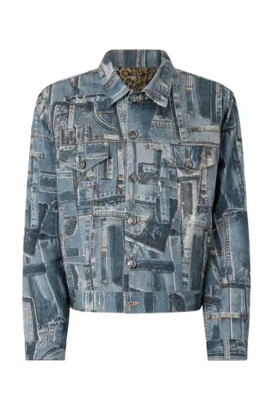 Roberto Cavalli Capsule Collection Patchwork Denim Jacket | Thumbnail 1