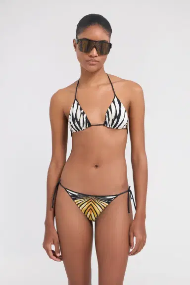 Roberto Cavalli Ray Of Gold Print Swimsuit Bikini Bottom | Thumbnail 2 Roberto Cavalli Ray Of Gold Print Swimsuit Bikini Bottom | Thumbnail 2