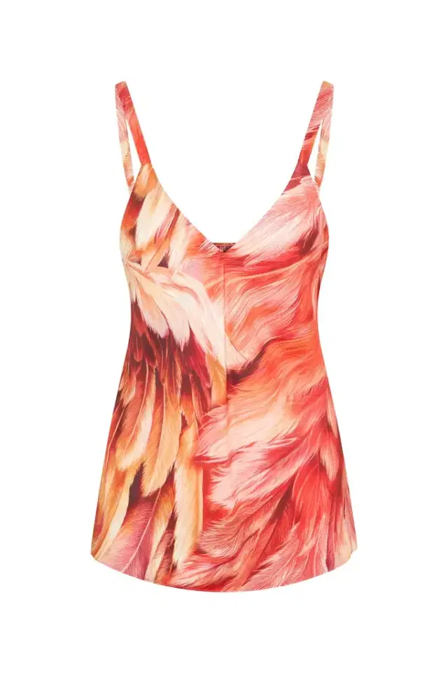 Roberto Cavalli Plumange Print Camisole
