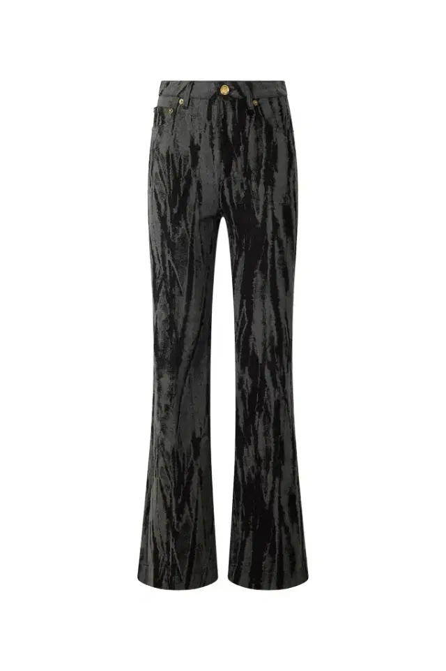 Roberto Cavalli Black Denim Jeans With A Streak Effect