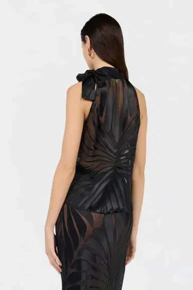 Roberto Cavalli Top With Ray Devoré Print | Thumbnail 3 Roberto Cavalli Top With Ray Devoré Print | Thumbnail 3