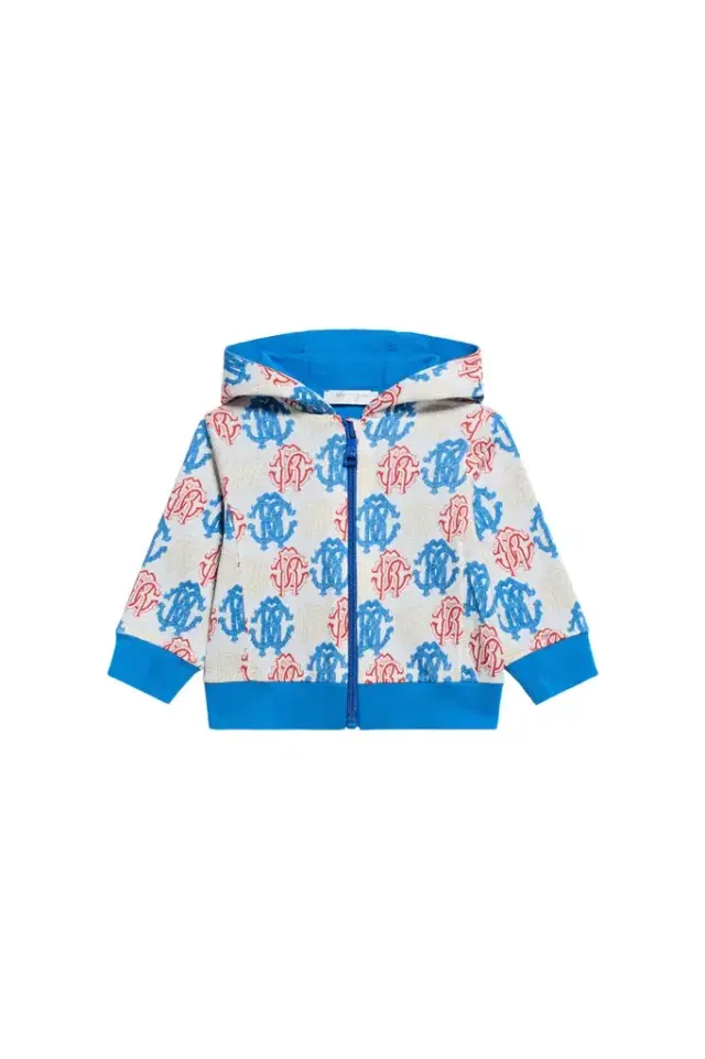 Cotton Sweatshirt with Monogram Print