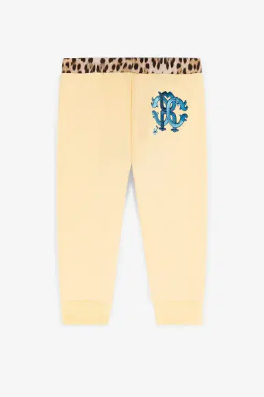 Roberto Cavalli RC Monogram-Embroidered Cotton Track Pants | Thumbnail 2