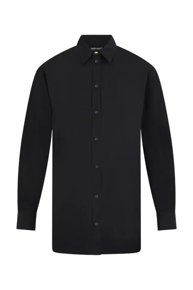 Roberto Cavalli Black Cotton Shirt