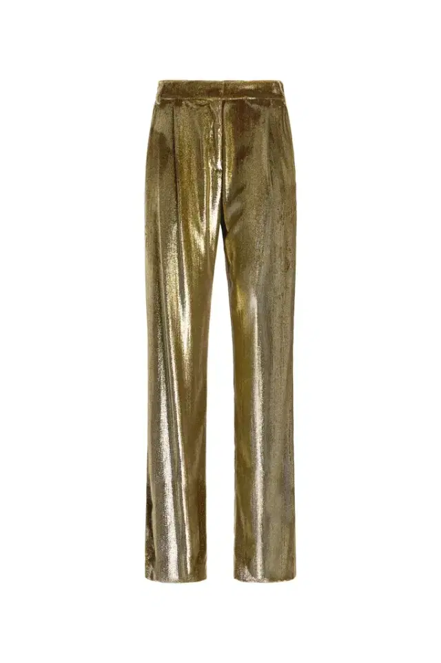 Gold Velvet Long Pants