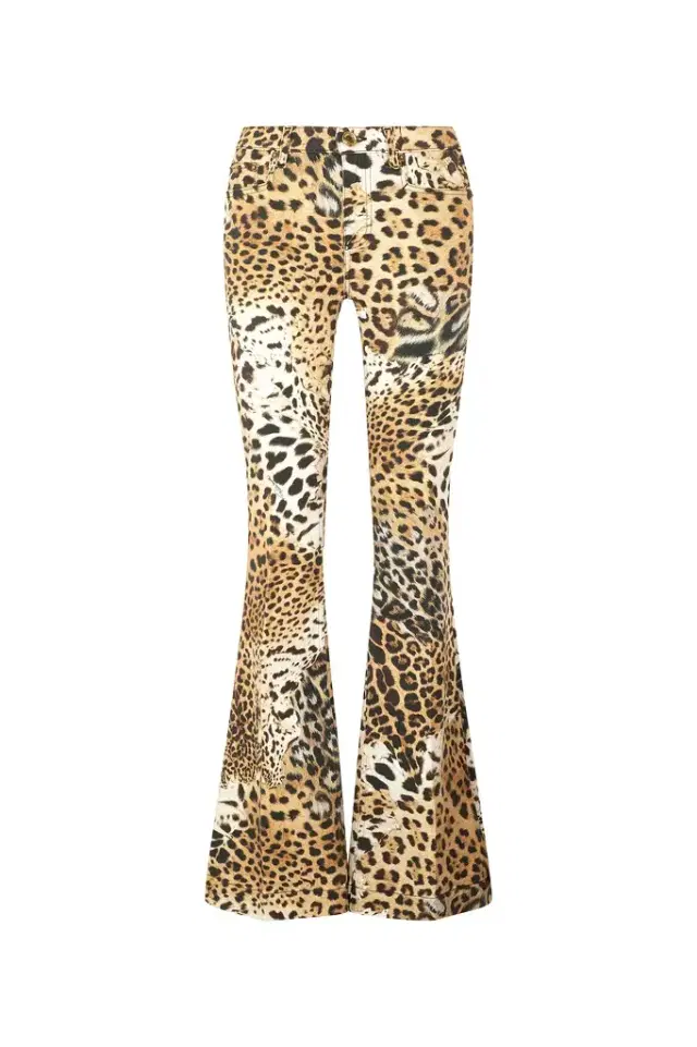 Roberto Cavalli Pants With Jaguar Skin Print
