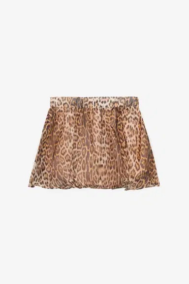 Roberto Cavalli Leopard print chiffon mini skirt | Thumbnail 2