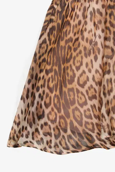 Roberto Cavalli Leopard print chiffon mini skirt | Thumbnail 5