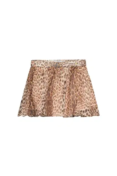 Roberto Cavalli Leopard print chiffon mini skirt | Thumbnail 1