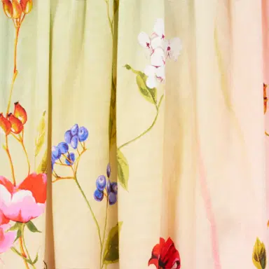 Roberto Cavalli Midi Skirt with Miami Flowers Print | Thumbnail 4