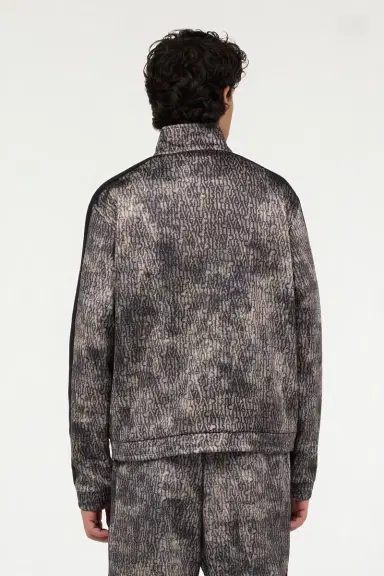 Roberto Cavalli Faded Effect Sweatshirt with All-Over Lettering | Thumbnail 3