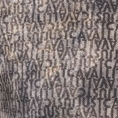 Roberto Cavalli Faded Effect Sweatshirt with All-Over Lettering | Thumbnail 4