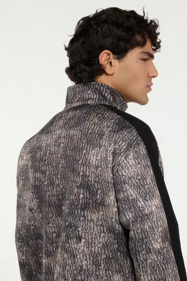Roberto Cavalli Faded Effect Sweatshirt with All-Over Lettering | Thumbnail 6