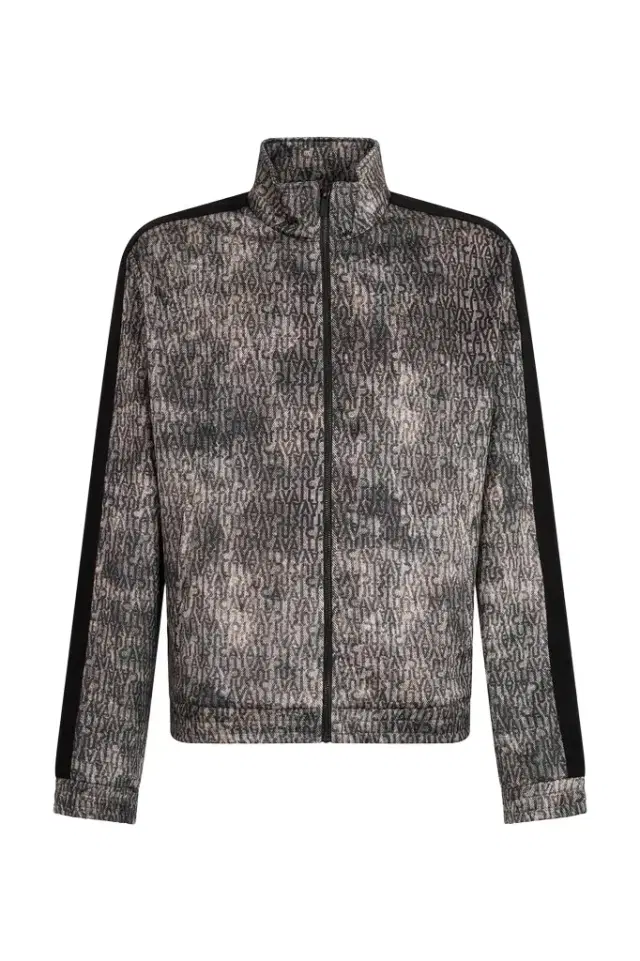 Roberto Cavalli Faded Effect Sweatshirt with All-Over Lettering
