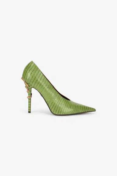 Roberto Cavalli Leather Pumps with Snake Detail | Thumbnail 2 Roberto Cavalli Leather Pumps with Snake Detail | Thumbnail 2