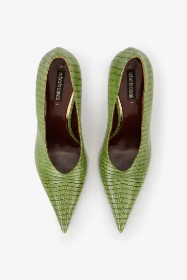 Roberto Cavalli Leather Pumps with Snake Detail | Thumbnail 6 Roberto Cavalli Leather Pumps with Snake Detail | Thumbnail 6