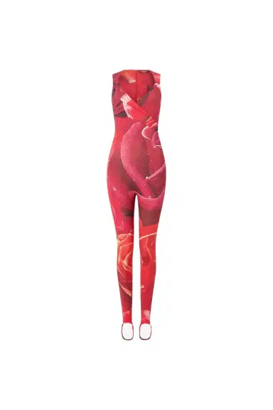 Roberto Cavalli Rose-Print Sleeveless Jumpsuit | Thumbnail 1
