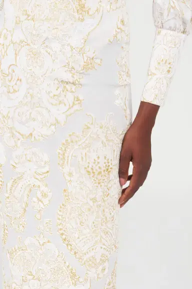 Roberto Cavalli Ornamental White Print Skirt | Thumbnail 5