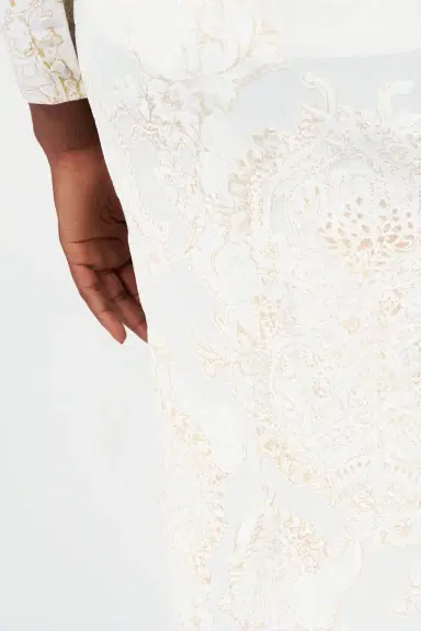 Roberto Cavalli Ornamental White Print Skirt | Thumbnail 6