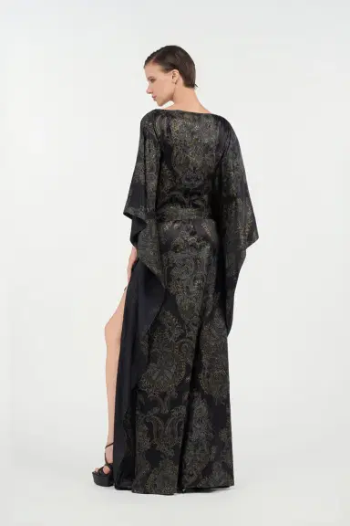 Roberto Cavalli Ornamental Black Print Dress | Thumbnail 3 Roberto Cavalli Ornamental Black Print Dress | Thumbnail 3