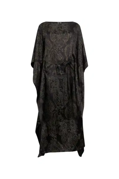 Roberto Cavalli Ornamental Black Print Dress | Thumbnail 1 Roberto Cavalli Ornamental Black Print Dress | Thumbnail 1