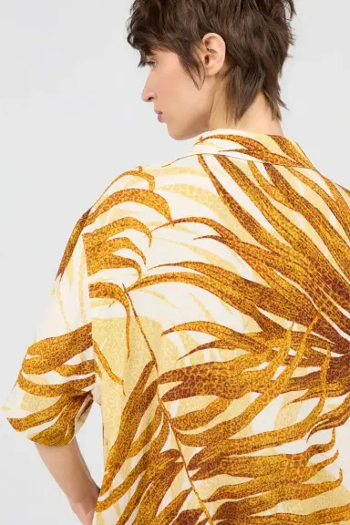 Roberto Cavalli Golden Palm Print Shirt | Thumbnail 5 Roberto Cavalli Golden Palm Print Shirt | Thumbnail 5