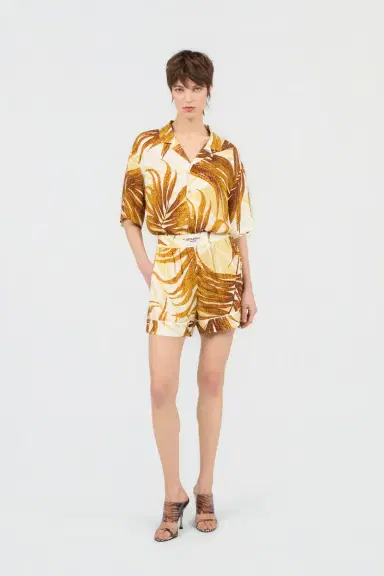 Roberto Cavalli Golden Palm Print Shirt | Thumbnail 6 Roberto Cavalli Golden Palm Print Shirt | Thumbnail 6