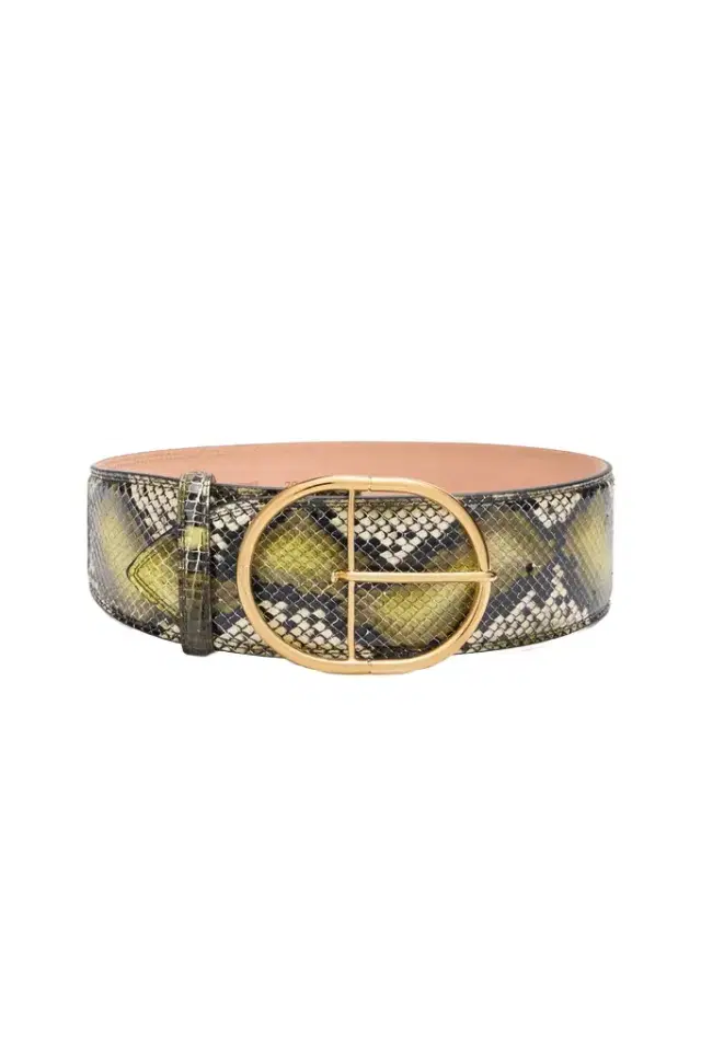 Roberto Cavalli Shaped belt in printed leather