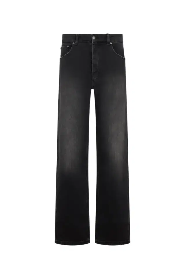 Roberto Cavalli Washed Black Straight Fit Jeans