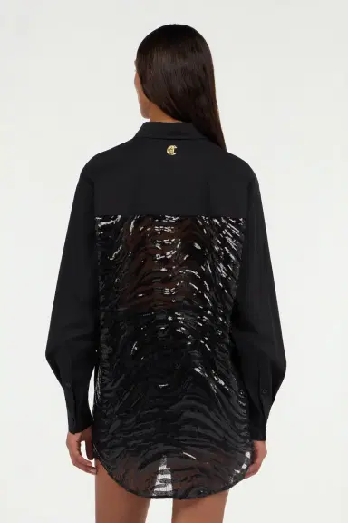 Roberto Cavalli Long-sleeve solid color shirt | Thumbnail 3