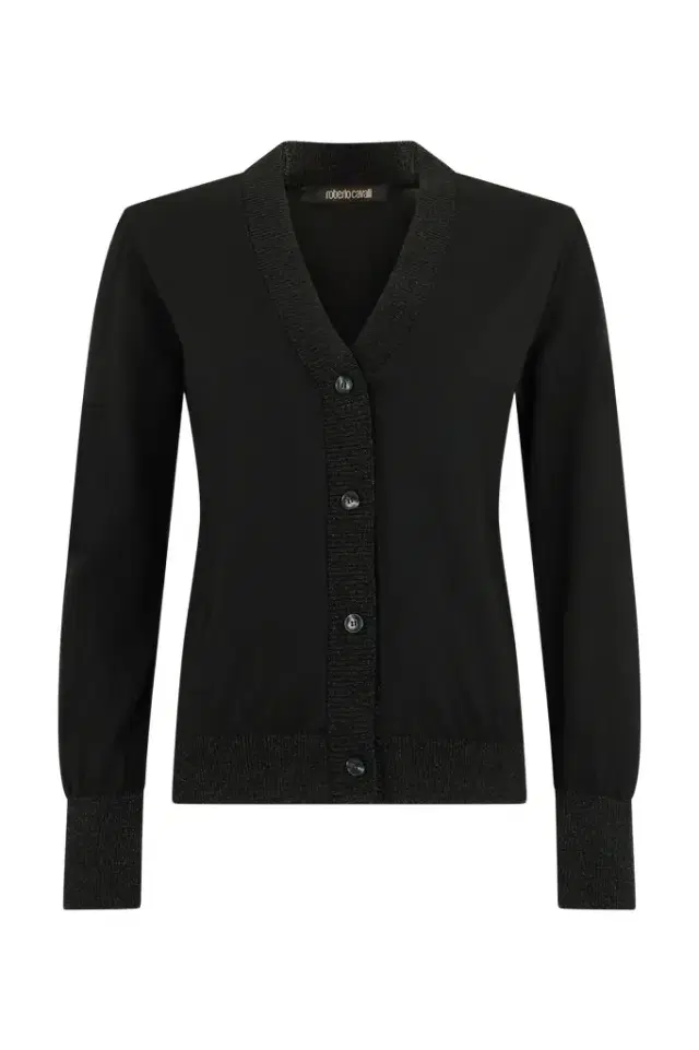 Roberto Cavalli Twin Set in Black Knit
