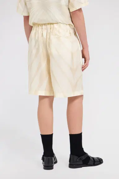 Roberto Cavalli Ray Of Gold Print Silk Shorts | Thumbnail 3