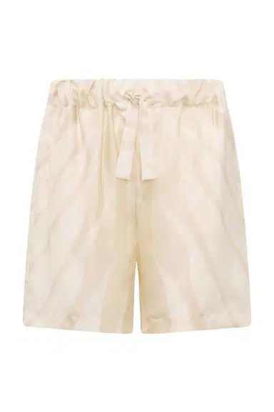 Roberto Cavalli Ray Of Gold Print Silk Shorts | Thumbnail 1