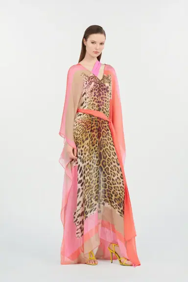 Roberto Cavalli Cavalli Pop Print Silk Kaftan | Thumbnail 2