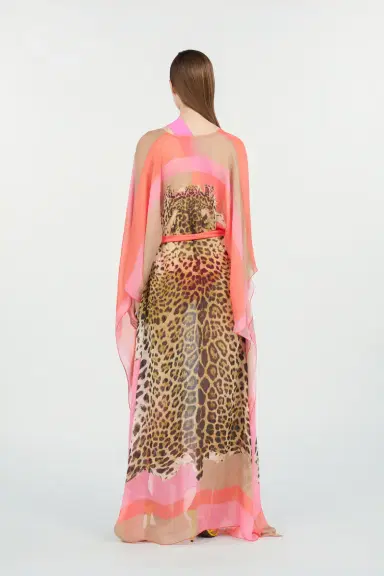 Roberto Cavalli Cavalli Pop Print Silk Kaftan | Thumbnail 3